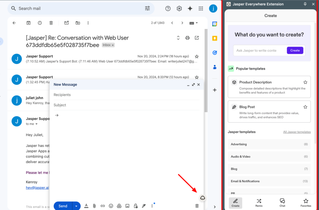 Jasper AI Editor Nutzung im Alltag
